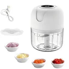 Mini Processador De Alimentos 250ml  Elétrico Sem Fio Recarregável USB