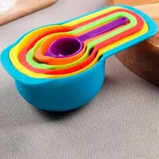 Medidores De Cozinha De Encaixar Coloridos 6 pcs
