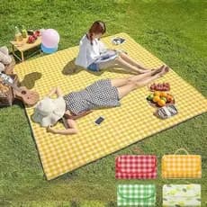 Tapete de Piquenique Portátil Impermeável para Camping Praia Jardim e Lazer
