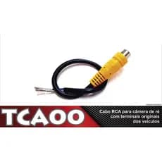 CABO RCA PARA CAMERA DE RE ORIGINAL COM TERMINAIS FEMEA TROMOT (HB20 e Chevrolet ONIX)