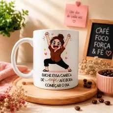 Caneca Personalizada 325ml - Bora Começar o Dia  | Masculina e Feminina