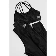 Conjunto Fitness Preto / Poliamida / Conjunto confortável Academia