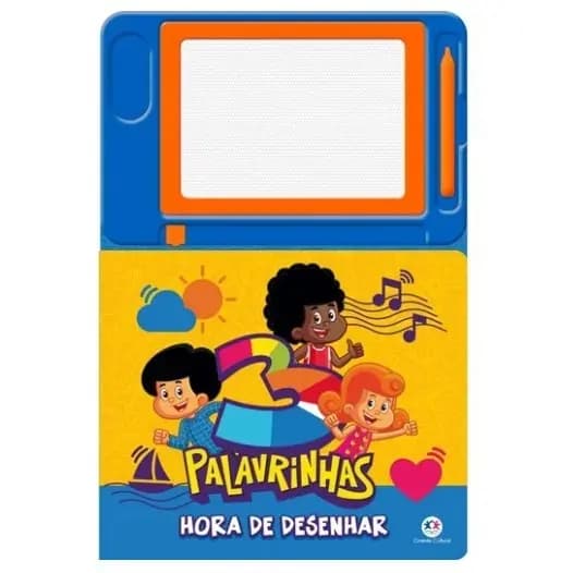 Lousa Magnética 3 Palavrinhas - Desenhe com Davi, Miguel e Sarah!