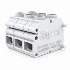 Conector Elétrico de Cabos Zagonel Duchas e Chuveiros 3 Unidades Triplo Fios de 1,5 à 10mm