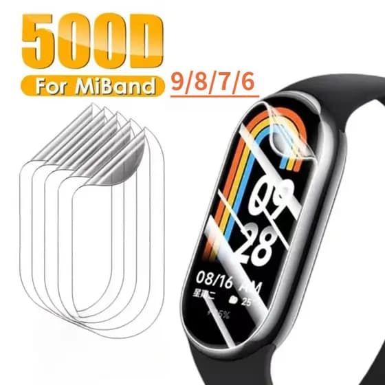 Filme De Hidrogel Macio Para Xiaomi MI Band 10 9 8 Protetores De Tela HD Transparente 7 5 6 4 3 Capa Antiarranhões , Não