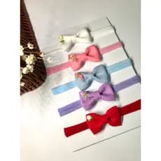 Laços rn bordados a mão/laço de linho / kit de laço recém-nascido /laço de tecido bordado / laço de cabelo infantil