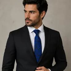 Gravata Kashmir Trabalhada Masculina Luxo Premium Slim Semi Slim Casamento Estilo Elegante