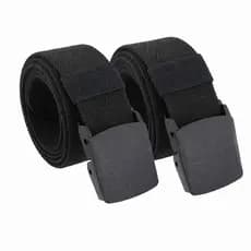 Kit 2 Cintos Tático Militar Antialérgico Airsoft Fivela Polímero Engate Rápido Lona Nylon Resistente