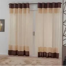 Cortina Para Sala 3m x 2,5m Dubai Com Renda