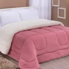 Coberdrom Queen Manta Sherpa Dupla Face 2,40 x 2,20m Alaska Aconchego e Elegância Camar