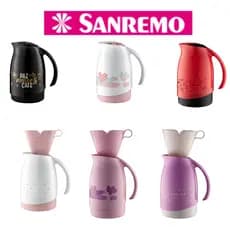 Conjunto Bule Garrafa Térmica 700 mL Suporte Filtro Café 102 Sanremo Kit Caixa Presente