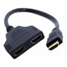 Cabo Y Hdmi Divisor 1 Macho P/ 2 Femea Extensor