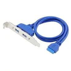 Espelho Usb 3.0 2 Portas Traseiro Desktop 19 Pinos