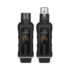 Transmissor e receptor microfone xlr e p10 sem fio wireless