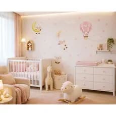 Adesivo Decorativo Infantil Ovelhinhas Cute Ovelhas Balão Papel de Parede