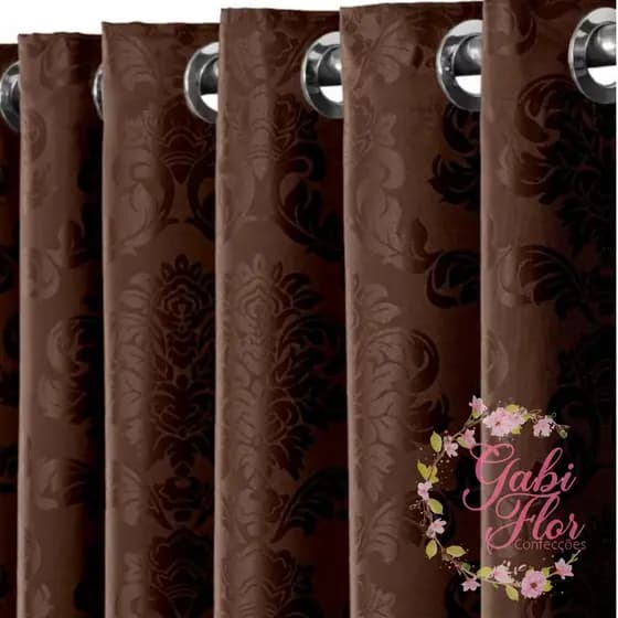 Cortina De Jacquard 2,80 mts x 2,30 mts Casa Bella
