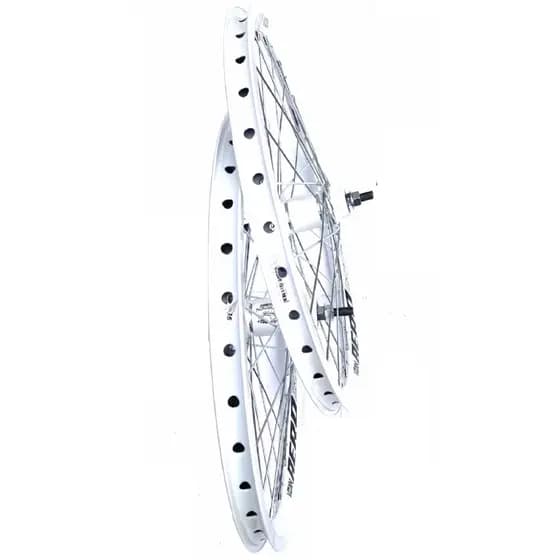 Par Aro Barra Forte Aero 26x1.1/2 Com Rolamentado 36f Com Raios Grossos