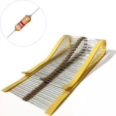 Kit 100 Unidades  Resistor 4K7 1/4W 5% Resistores Padrão Cr25 Ohms