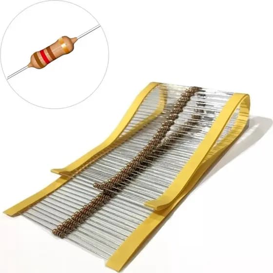 Kit 100 Unidades  Resistor 120R 1/4W 5% Resistores Padrão Cr25 Ohms