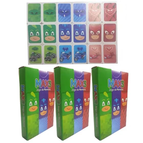 Lembrancinha Mini Jogo da Memoria Maxs