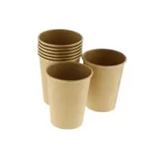 Copo de Papel Kraft Biodegradável C/40 Unidades - 210 ml
