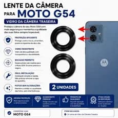 Lente Vidro Da Câmera Traseira Moto G54 Vidrinho Camera Reposição Alta Qualidade