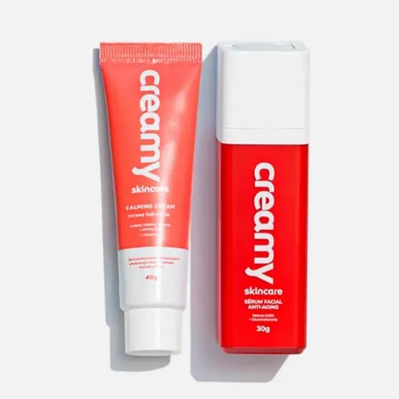 Kit Creamy Retinal 30g e Hidratante Calming Cream 40g