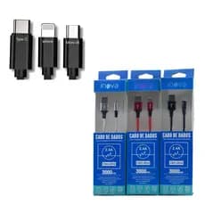 Cabo Carregador Turbo Cabo USB 3 METROS Cabo Tipo C Usb / V8 OU Cabo Iphone USB