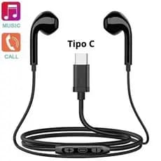 Fone De Ouvido Tipo C A34 A35 A53 A54 A73 A74 S20 Fe S21 S22 S23 S24 M53 M54 Poco X5 Pro Poco X7 Pro Edge 40 Fone Tipo C