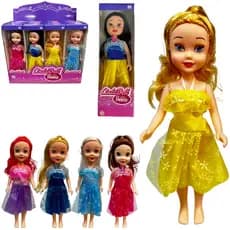 BONECA LINDA BELL PRINCESS COM VESTIDO SORTIDOS