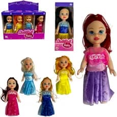 BONECA LINDA BELL PRINCESS COM VESTIDO SORTIDOS