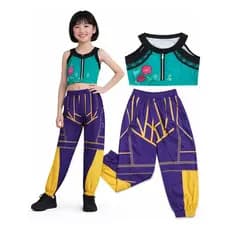 Fantasia Kpop Infantil Guerreiras – Conjunto Top e Calça – Cosplay Show Festa Infantil