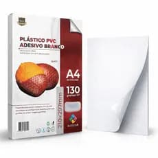 Adesivo Vinil Branco A prova d ÁGUA -130g