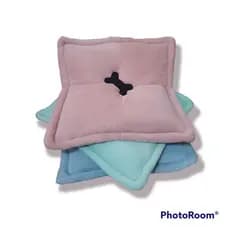 Almofada pet quadrada com osso bordado almofadinha baby