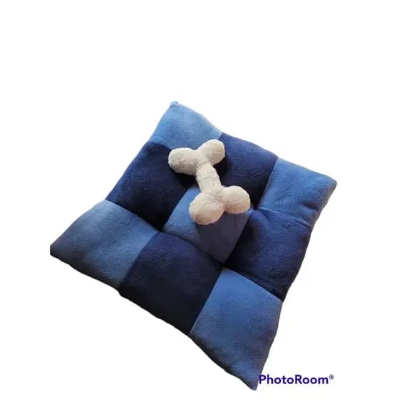 Kit Colchonete 70x70 cm Com almofada de Ossinho Lavável á Maquina