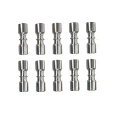 Kit 10 União Lokring P/Tubo 5/16 X 1/4 Alumínio 8mm x 6,35mm