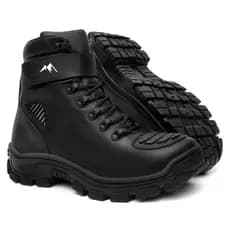 Coturno Masculino Bota Motoqueiro Couro Legítimo Resistente Palmilha em Gel Cat Lançamento 2025