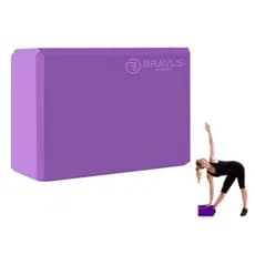 Bloco de yoga em EVA para Exercícios de Alongamento e Pilates