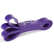 Super Band Roxa Bravus Sport Forte Borracha Barra Fixa Elástico Extensor