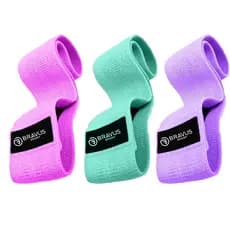 Hip Mini Band Forte S, Super Forte M e Super Extra Forte L Bravus Sport Anti Derrapante