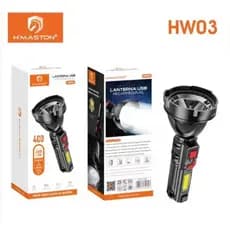 Lanterna HW03 H'maston – Super Potente | Recarregável via USB