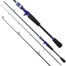 Vara de Pesca Fibra de Carbono 1,80mt 50lb 2 Pts Carretilha