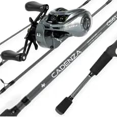 Kit Pesca Esportivo Carretilha Lite Vara de Carbono Completo