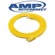 Cabo Patch Cord Amp Cat5e Amarelo 6,5 Metros