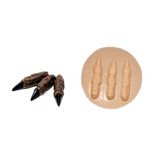 Molde de Silicone  Garra de Dinossauro - Biscuit, resina, pastas e etc.. (B 473)