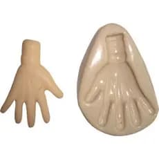 Molde de Silicone Mao direita  G -Biscuit, Resina, Pastas e etc... (N 09)