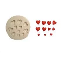 Molde de Silicone  Mini Corações - Biscuit, Resina, Pastas e etc... (i 03)
