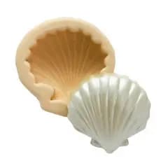 Molde de Silicone Concha Marinha - Biscuit, Resina, Gesso e etc... (B 432)