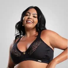 Sutiã Plus Size Feminino Bell em Renda Sem Bojo Sustentação Conforto IMI