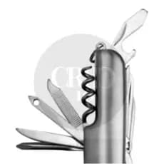Canivete De Bolso Inox Tipo Suíço Multifuncional 11 Funções